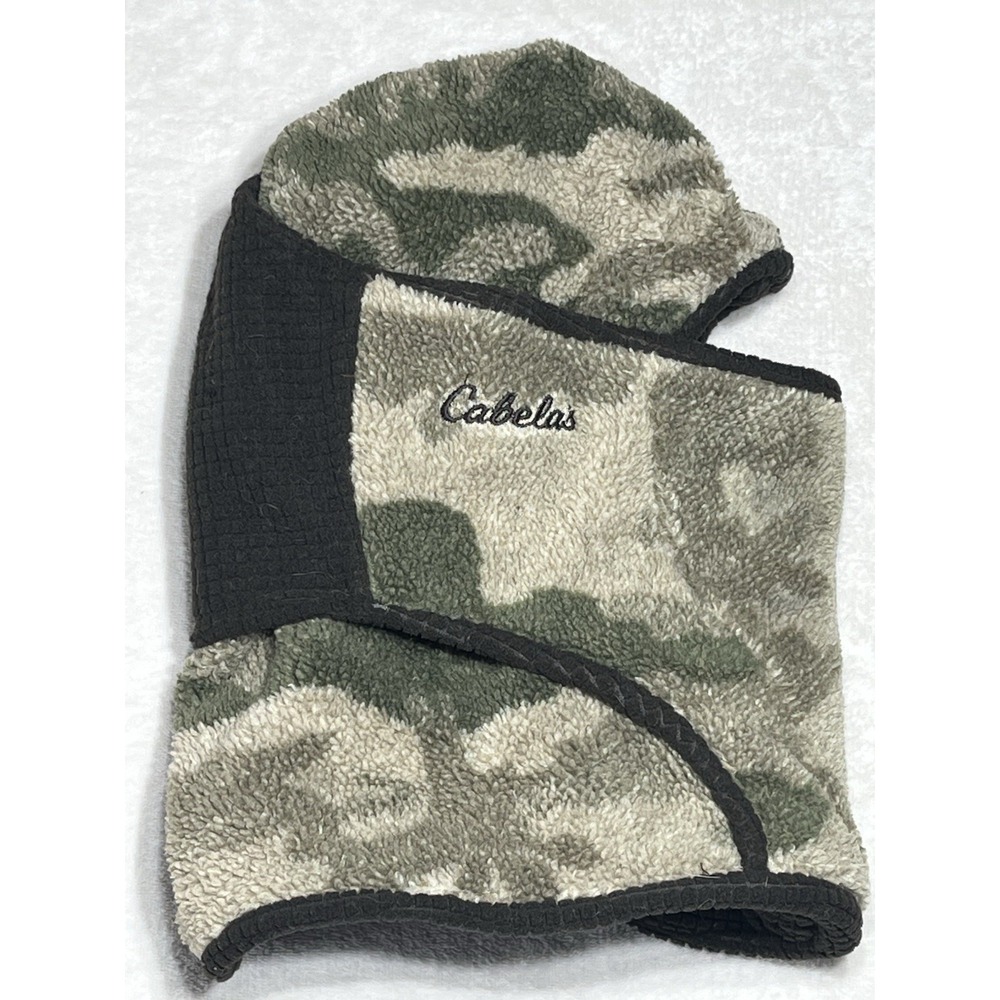 Cabela's Berber Fleece Extreme Weather Ninja Hood Balaclava Outfitter Camo